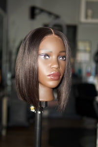 Glueless Straight 10” Bob Wig Middle Part SUPERSAVER