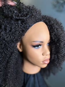 Afro Kinky Curly Flipover Unit (behind hairline)